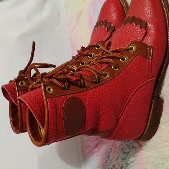 Justin Boots Roper Kiltie Women's Leather Boots Sz.5B Gently Worn - Picture 2 of 16